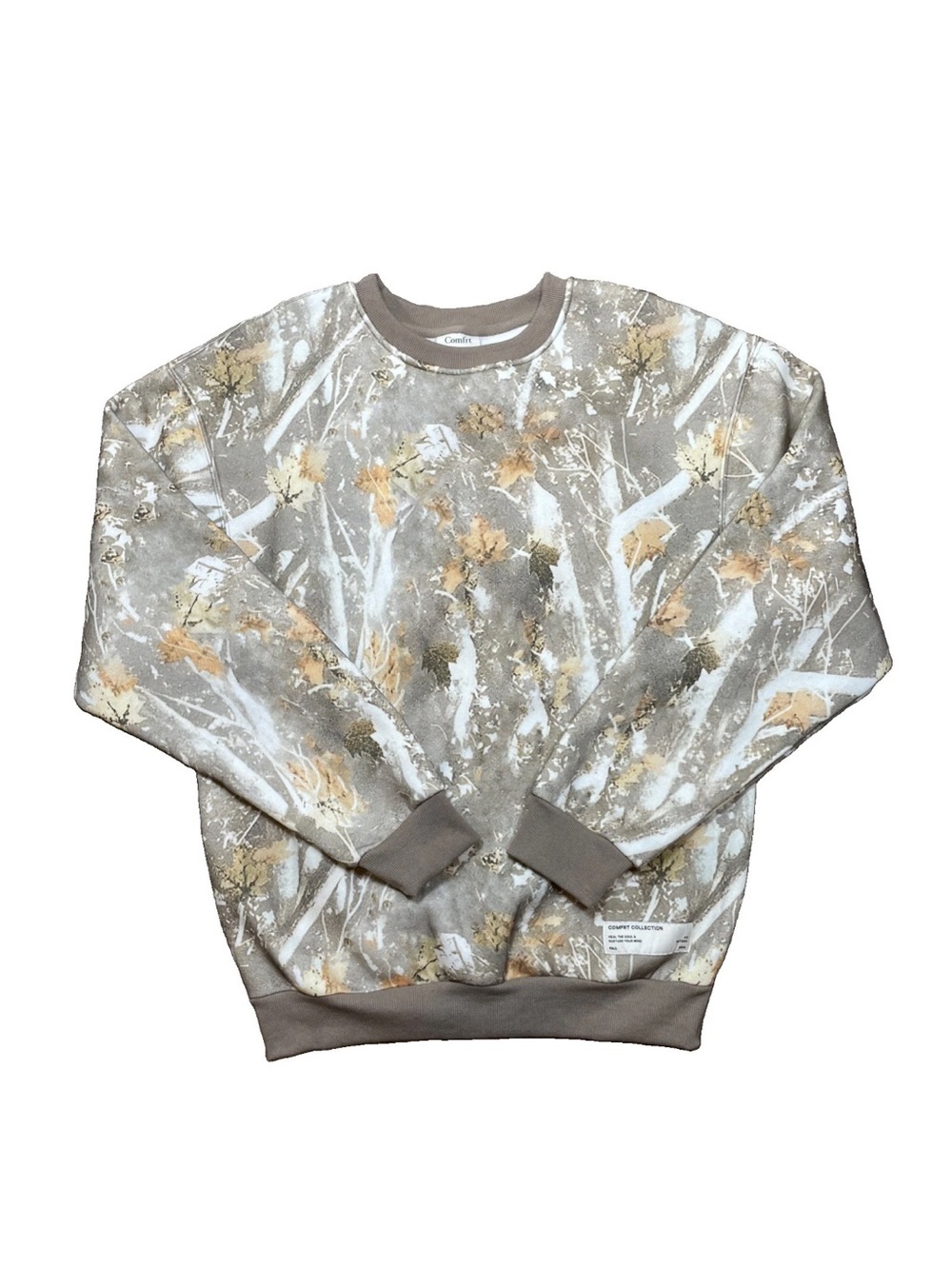 Comfrt Collection Camo Crewneck Sweatshirt Size Medium